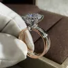 Классические кольца с 4 когтями, свадебное обручальное кольцо AAA, ослепительный кубический цирконий, вневременной стиль, женские украшения5757154