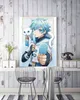 Anime Genshin Impact Poster Game Smile Chongyun Poster Schilderij Wall Art Decoration Kawaii Room Decor Canvas Poster Y0927