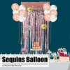 بالونات الزفاف 2021 البالونات اللاتكس الترتر بالون ورقة الزهور الكرة مجموعة حفلة عيد الديكور