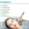 Ny LED Derma Pen Microneedle Dermarolling System Skin Föryngring Ärmar Avlägsnande Håravfall Behandling Uppladdningsbar Dermapen med 4 fotoner 6 hastigheter