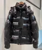 Designer France Mens Down Parkas 풀 프린트 로고 전신 문자 Womens Downs