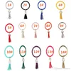 Läderarmband Keychain PU Förbränna Rund Key Ring Tassel Hängsmycke Armband Sport Keychains Armband Round Key Rings DA247