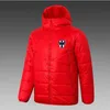 21-22 C.F. Monterrey Men's Down Hoodie Jacket Winter Leisure Sport Coat Full Zipper Sports Outdoor Warm Sweatshirt Logo Custom