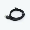 2.4a Micro USB-kabel Typ C Cables Adapter Data Sync Metal Laddning Telefontjocklek Stark flätad