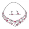 Oorbellen Ketting Sieraden Sets Verkoop Set Dames Banket Gift Luxe HG2101120 DROP LEVERING 2021 IIHW1