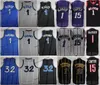 NCAA Vintage 1996 Баскетбол Джерси Пенни Трудно 1 T-Mac Tracy McGrady Vince Carter 15 майки, синие черные шватые рубашки