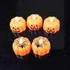 Decorações de festa de Halloween LED Luzes eletrônicas de abóbora atmosfera decoração brilhante brinquedos squash vela luz