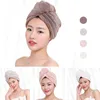 Towel Dry Hair Hat 23*60cm Microfiber Fabric Lady Turban Bath Quick Towels Absorbent Shower Cap 1 Pc