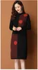 Casual Sukienki Damska Sweter Damska Sukienka Jesień Kolor Zimowy Dopasowywanie średniej Długi Rękaw Pullover Knit Women Odzież 397