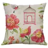 Cuscino/cuscino decorativo 18 '' pollici Birdcage Throw Home Decor Case Cotton Sofa Cushion Cover in lino