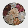 3D fleurs imprimé tapis rond doux tapis pour salon anti-dérapant tapis chaise tapis de sol pour la décoration intérieure 210317