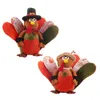 Party Supplies Thanksgiving Turkey Decorations Tabletop Ornaments Fall Autumn Harvest Day Home Living Room Kitchen Shelf Decor RRB11836