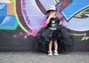 Purple Black Swallow tail Girl long Tutu Skirt Lovely Princess Girls Birthday Skirts Po ball gown costume Kid Party clothing 220216