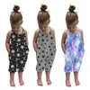 Ensembles de vêtements d'été pour bébés filles, vêtements pour enfants, manches longues papillon, tenues, combishort, combinaison avec bretelles imprimées étoiles