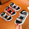 Sandali estivi per bambini Sandali antiscivolo per bambini con fondo morbido in velcro Scarpe da spiaggia per bambini piccoli, medi e grandi, traspiranti e confortevoli X0719