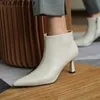 ALLBITEFO sexy high heels genuine leather ankle boote for women thin heels women boots women high heel shoes girls boots 210611