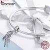 BAMOER 100% 925 Sterling Silver Pendant Dream Catcher fit Women Charm Bracelets & Necklaces Jewelry Gift SCC841