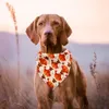 Dog Apparel Thanksgiving Cats Dogs Bandana Triangle Bibs Scarf Accessories with Festival Element for Small Large Pets XBJK2109