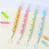 Distantes 7 PCS / Set Double Side Color Flash Gel Pen e Água Giz Marcadores Fluorescentes Highlighter Papelaria Presente