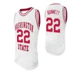 Custom College Basketball Washington State Cougars WSU Jerseys Noah Williams Michael Flowers Tyrell Roberts Klay Thompson Dishon