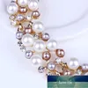 Proste imitacja Pearl Elegancka Biżuteria Bridal Kryształ Naszyjnik Kolczyki Dla Dziewczyny Party Prezent Rhinestone Engagement Jewelry Sets Cena fabryczna Ekspert Projekt