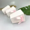 Envoltório de presentes 6 peças de gravata borboleta caixa de papel caixa de doces dobrável frango casamento decorações de festa de aniversário