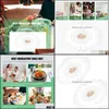 Mats & Pads Table Decoration Aessories Kitchen, Dining Bar Home Garden 2Pcs Lace Embroidered Placemat Decorative Wedding Party Decor Drop De