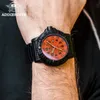 Montre-bracelets Ajouter des hommes de montres militaires Top Brand Fahsion Orange Dial Sports Sports Imperproof Impasless Quartz Watch Men's Orologio Da Uomo