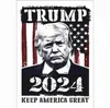 2024 Trump Car Stickers 2024 Amerikaanse presidentiële campagne Trump Sticker 14821cm PVC Tags Trump 2024 Bumper Sticker Car Decor CPA32853181235
