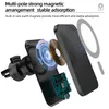 15W HaloLock Magnetic Wireless Car Charger Mount for iPhone 12 Pro Max Magsafing Fast Charging Wireless Charger Car Phone Holder For Samsung