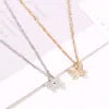 Mode Kleine Tier Schmetterling Anhänger Halsketten Gold Silber Farbe Schlüsselbein Halskette Für Frauen Schmuck