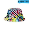 Tie-Dye Emmer Hoeden Zomer Caps Unisex Visor Flat Top Sunhat Mode Outdoor Hip Hop Cap Kids Beach Sun Hat 3D Printing 38 Kleuren GYL132