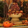 Halloweenowa ozdobna sztuczna pomarańczowa biała duża duża bania do jesieni dziękczynienia dekorowanie wyskakuje wyświetlacz moochung y201015