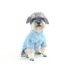 Hundkläder Lyxdesigner husdjur sommar 3-färgad skjorta Katt Två ben Bär för mellanstora små hundar Kläder Causal Style Mode
