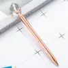 Globe Top Balpen Metalen Pen Zwart Inkt Medium Punt 1mm School Kantoorbenodigdheden Briefpapier Goud / Zilver RRA11029