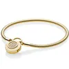 Moments verrouillez votre promesse Regal Heart Signature cadenas Bracelet Fit mode 925 en argent Sterling Bracelet perle charme bricolage Jewelry330t
