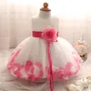 Baby Girls Цветочное платье принцессы 1 2 года день рождения вечеринка Крещевание платье детей Детей BrideMaid Свадебное платье 3-10 лет 210317