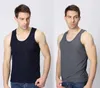 2pcs/lot Summer New Plus Size Tops Men Nylon Cotton Slim Pure Color Vest Man Singlet sleeveless shirt Underwear Men's Tank Tops