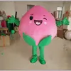 Costume de mascotte de pêche d'Halloween de qualité supérieure Personnage de thème Anime Fruit de dessin animé Taille adulte Carnaval de Noël Fête d'anniversaire Déguisements