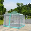 Outdoor Mesh Cover Antimosquito Umbrella Mosquito Net For Home Bed Camping Double sided zipper Black White Y200417