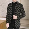 Men039s Wool Blends Korea Winter Jacket Coat Breakbreaker curto casual empresarial manta impressa Man Dress Men S4XL6083579
