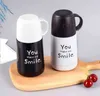 210ml de aço inoxidável térmicos térmicos bonito sorrindo cara frasco de vácuo para crianças chá mini caneca térmica com alça venda on-line 211109