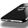 Coque de téléphone transparente en TPU pour Iphone 12, coque de téléphone souple pour 11pro/8/7/xs, housse de protection par galvanoplastie avec anneau de support de voiture magnétique