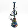 Cartoon Printing machine gun shape ak47 beaker bong pipe ad acqua infrangibili bong in silicone per pipe ad acqua con chiodo in titanio shippi gratuito