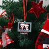 Party Supplies Christmas decoration Santa Claus PVC pendant creative cute family photo frame gifts