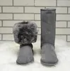 2022 حار بيع تصميم كلاسيكي أحذية الثلج للسيدات قصيرة الركبة طويل القامة 58155825 أزياء الشتاء النسائية والتدفئة التمهيد الاسترالية الفراء فروي الجوارب رقيق 34-45