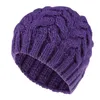 Beanies Beanie/Skull Caps Fashion Women Solid Color Cable Knit Beanie Hat Winter Warm Outdoor Elastic Cap Scot22