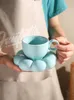 ティーキッチンパーティードリンクウェアのかわいい誕生日ウェディングギフトのためのヒマワリのソーサーの美しいカップ付きカップソーサークリエイティブコーヒーマグ