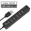 USB HUB 2.0 Multi USB Splitter 2.0 Lecteur de carte SD TF Multiple USB HUB pour ordinateur portable