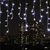 5M Christmas Garland LED Curtain Icicle String Lights Droop 0.4-0.6m AC 220V Garden Street Outdoor Decorative Holiday Light 2pcs